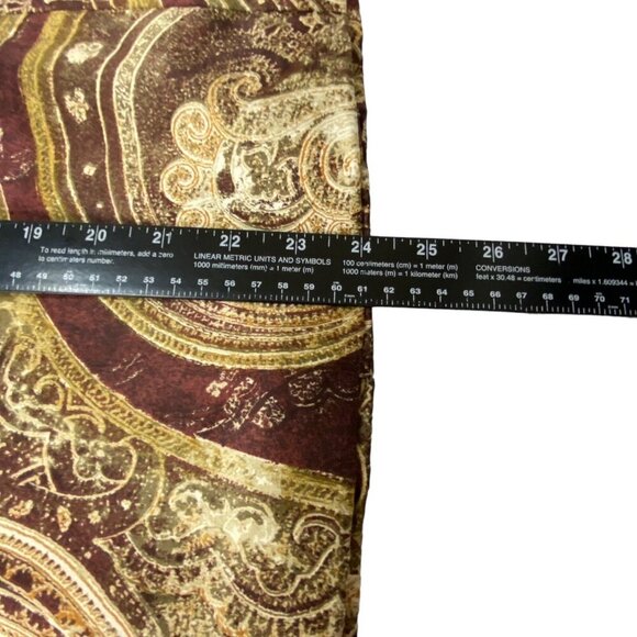 CHICOS Women Paisley Print Blazer Size 0/S Shades of Brown Fall Autumn Career - Picture 13 of 16